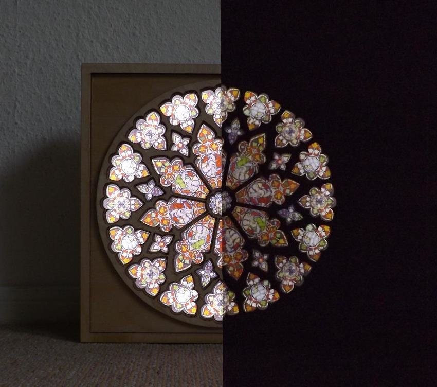 Stained glass window lamp thumb